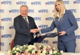 Михаил Посохин и Ольга Халепо подписали соглашение о сотрудничестве НОПРИЗ и Новгородского строительного колледжа 